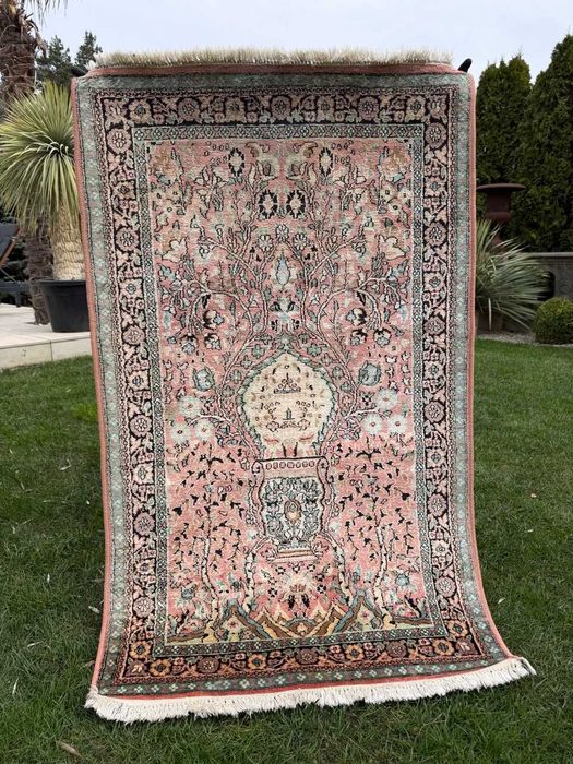 Jedwabny r.tkany dywan perski GHOUM / Qom 160x94 galeria 8 tyś