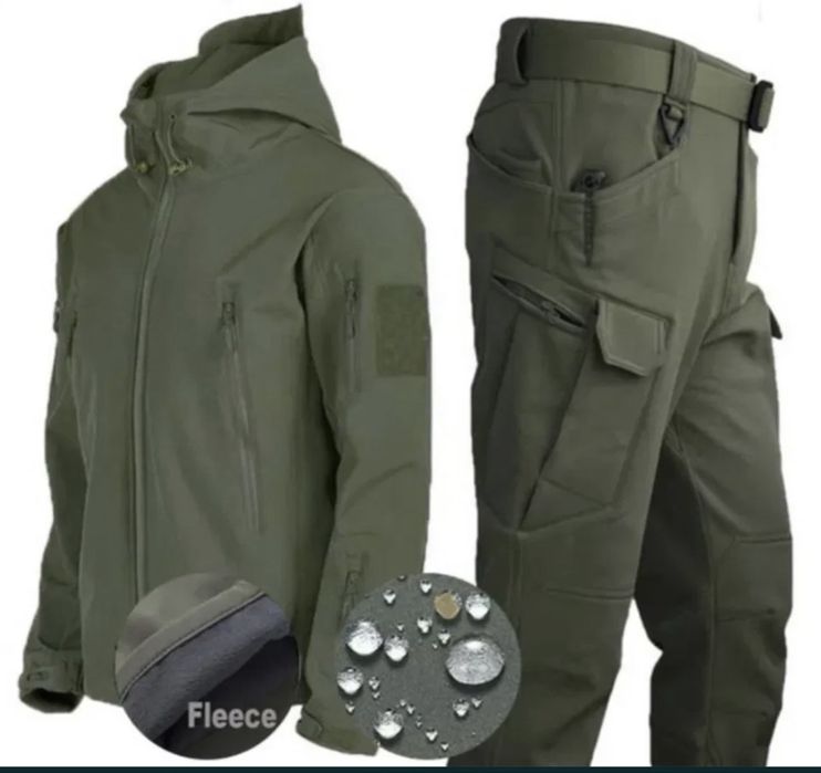 Чоловічий зимовий тактичний костюм на флісі
