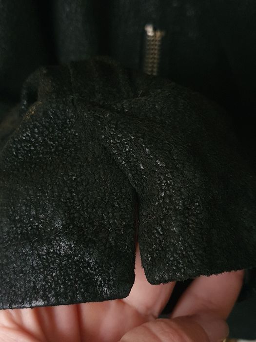 Куртка косуха вінтаж натуральна шкіра замша розмір с-м