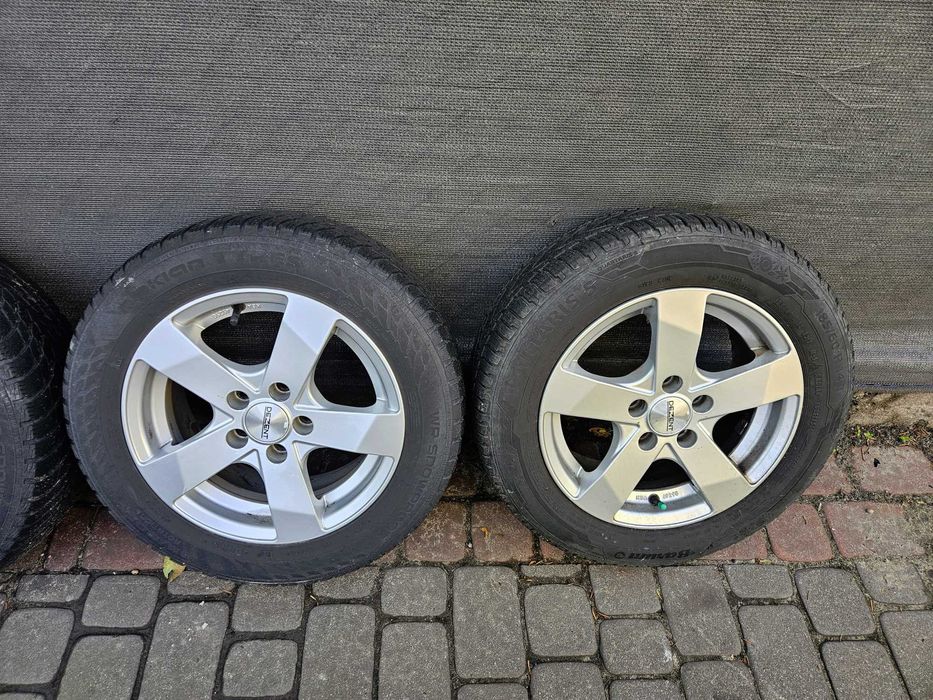 Koła Alufelgi 14 opony zimowe Dezent 185/60/14 6mm 5x100 niemieckie