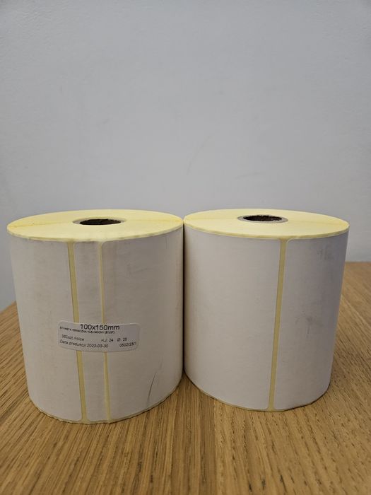 Etykiety termiczne rolka 100x150mm 360szt fi25