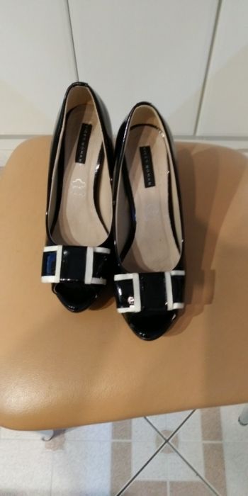 Buty damskie czarno białe