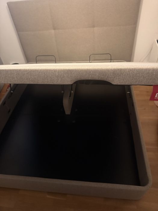 Cama bau + cabeceira + colchao tamanho  king size 180x200