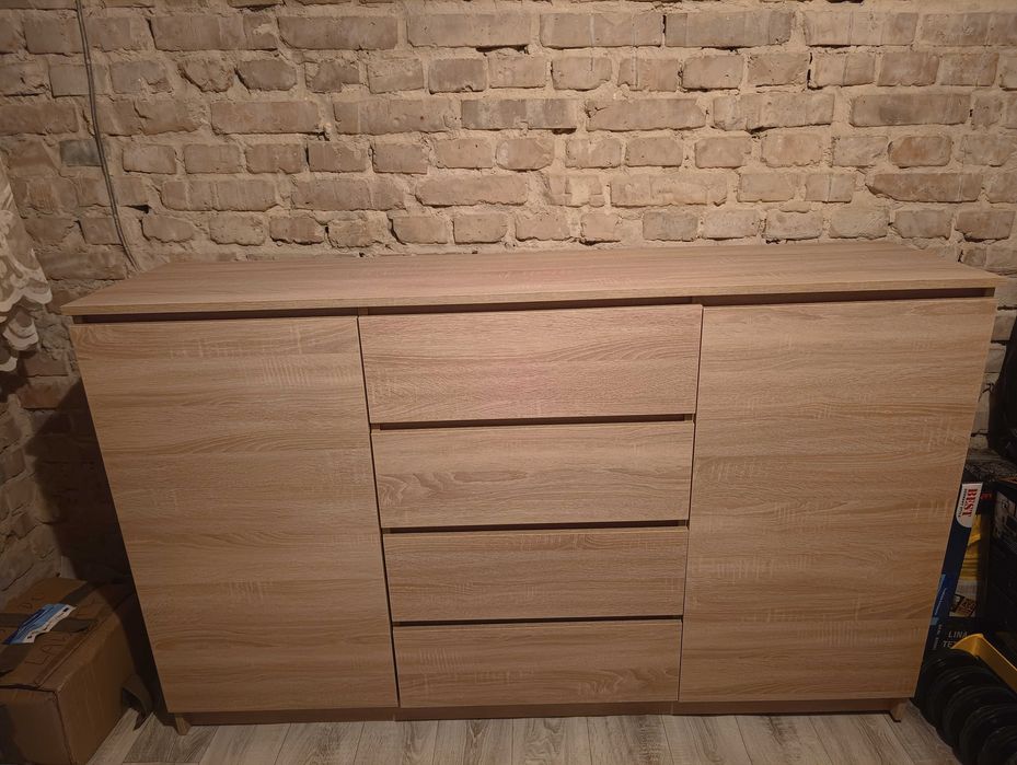 Komoda Dąb Sonom 160x40x100 cm nowoczesna szafka STAN IDEALNY OKAZJA!