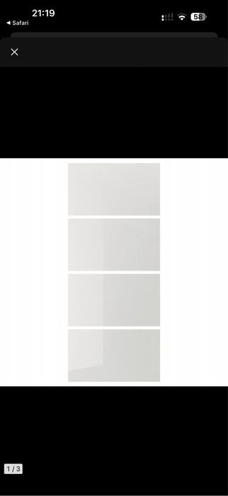 Panele do drzwi przesuwanych 100x236 Ikea Pax