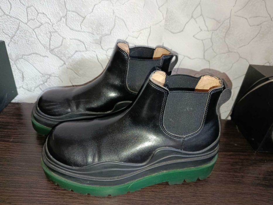 Кожаные Ботинки деми Bottega Veneta Италия 38р.