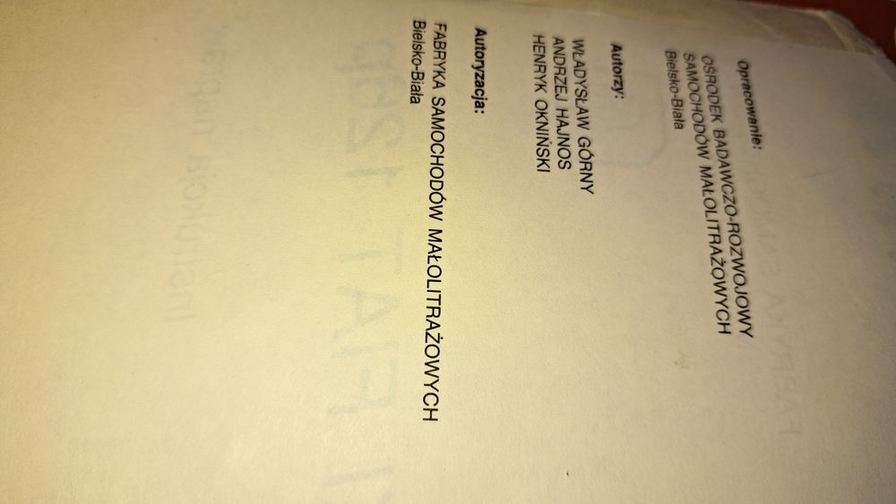 Polski Fiat 126p autoryzowany instrukcja napraw