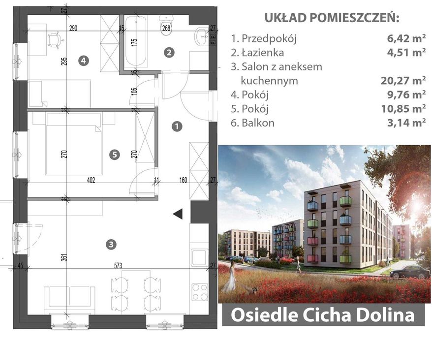Apartment in Chełm, Przedmieście Okszowskie, Stare Miasto - Widok 2
