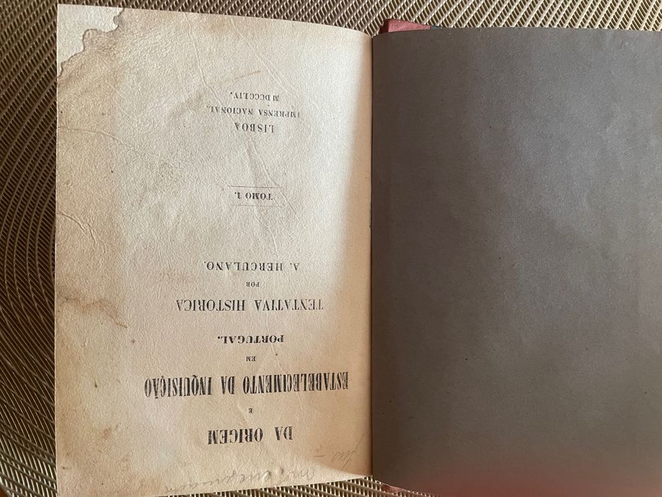 A Inquisição em Portugal Tomo I Lisboa impressa nacional