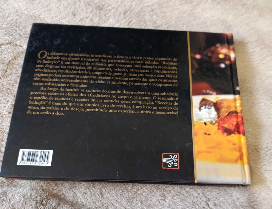 Livro Culinária" Receitas de Sedução"  Restaurante Afreudite 1ª Edição