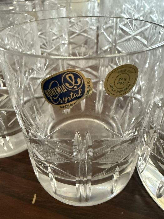 copos de cristal Bohemia - Nunca usados