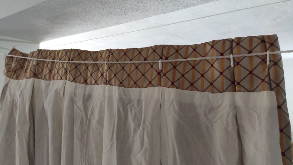 Cortinados para 2 janelas