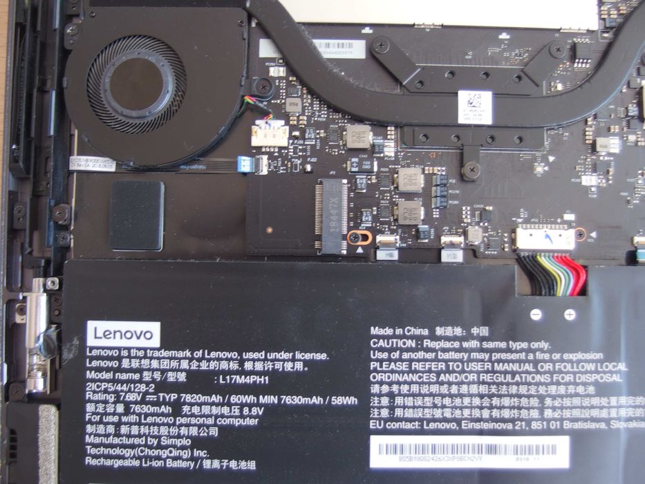 Lenovo YOGA C930-13IKB 16GB RAM intel i7-8550u EYG70 bateria NM-B741