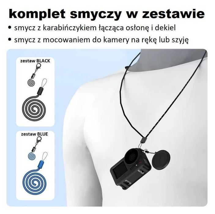 DJI Osmo Action 3 BLACK zestaw 4w1 plus etui na baterie