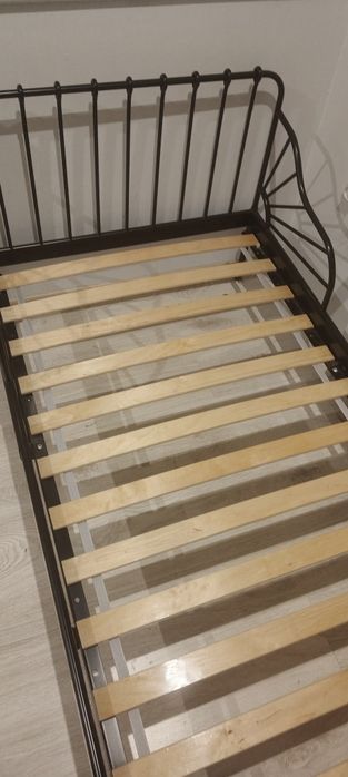 Łóżko Ikea Minnen czarne