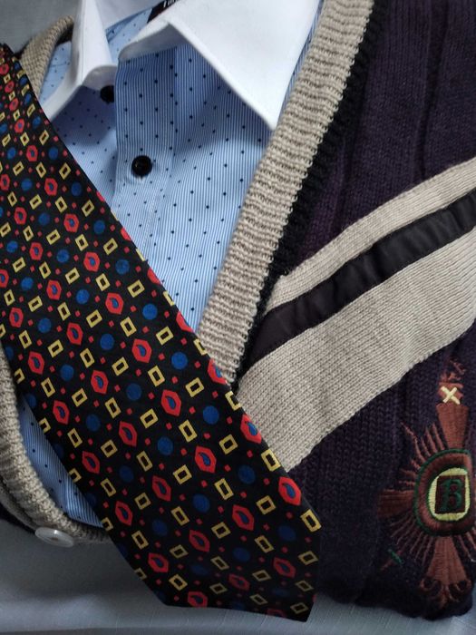 Elagancka błękitna koszula męska R44 (176-182cm) niebieska