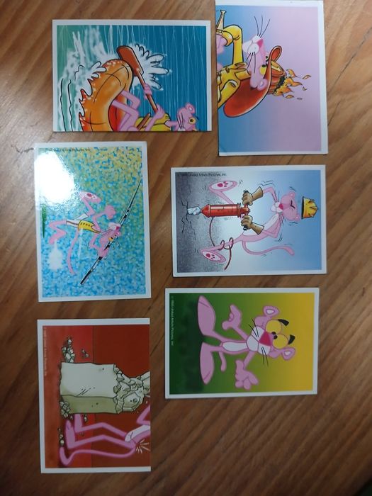 12 cromos Pink Panther
