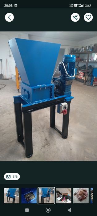 Nowy Rozdrabniacz dwuwałowy shredder 5.5 kw niszczarka kruszarka  VAT