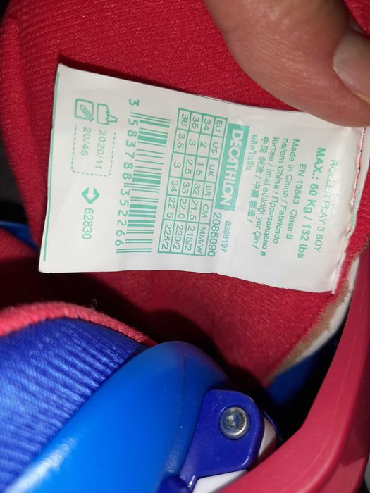 Rolki dla dzieci Oxelo regulowane rozm. 34-36