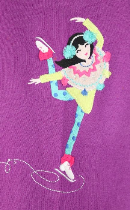 Кофта Carter's с аппликацией фигуристки для девочки на 5 лет