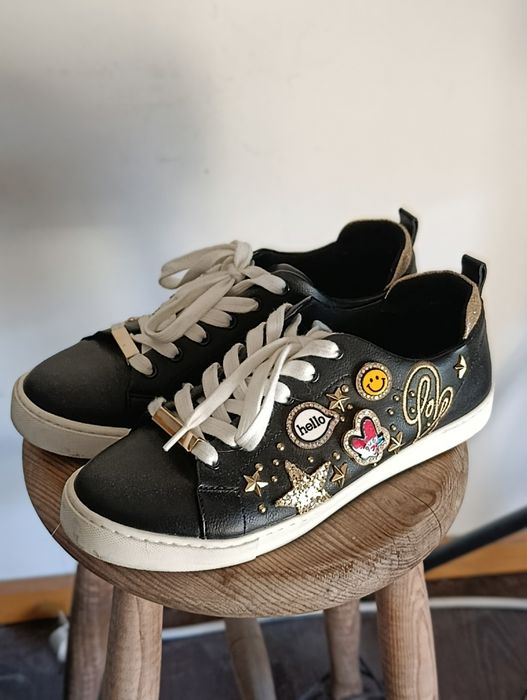 Sapatilha Aldo - pele com apliques - pouquíssimo uso - Tam 38