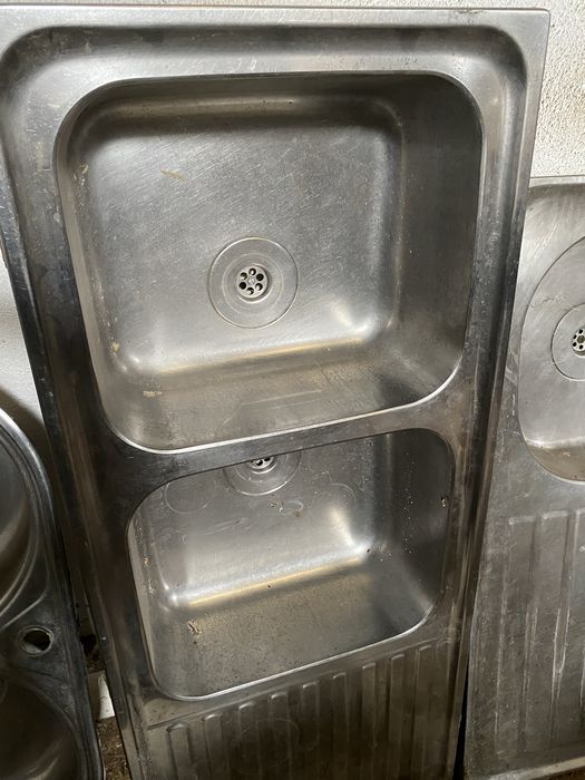 Lava loiça de inox varias pias
