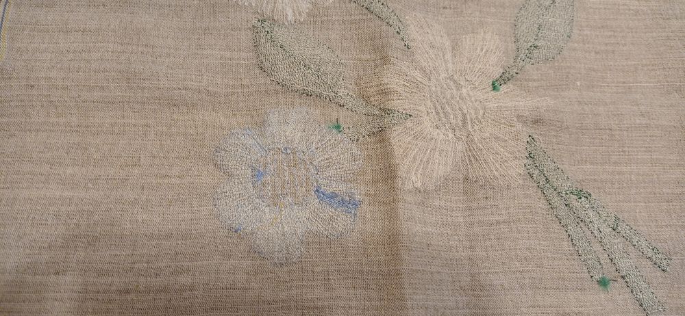 Serweta płótno wyszywane Vintage