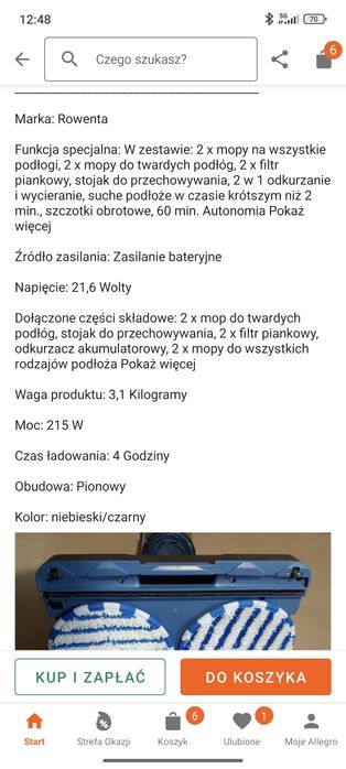 Myjka podłogowa Rowenta
