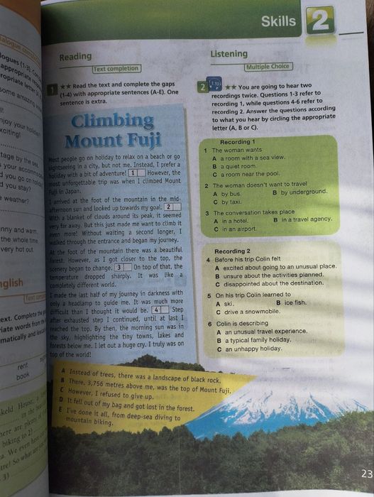 On screen 2 students book workbook