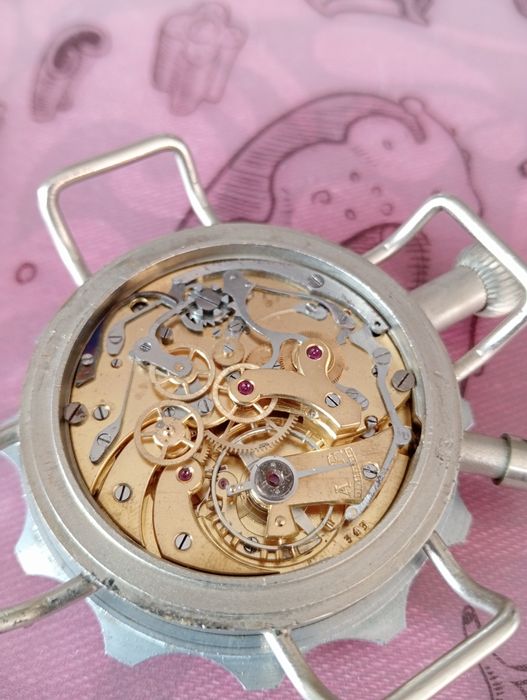 Cronografo Piloto militar. GEISMAR, CRONÓGRAFO A RETORNO, bombardeiro