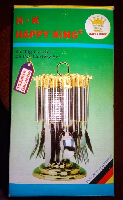 Набор столовых предметов, 24 шт. Новый. И другое, -  всё новое.
