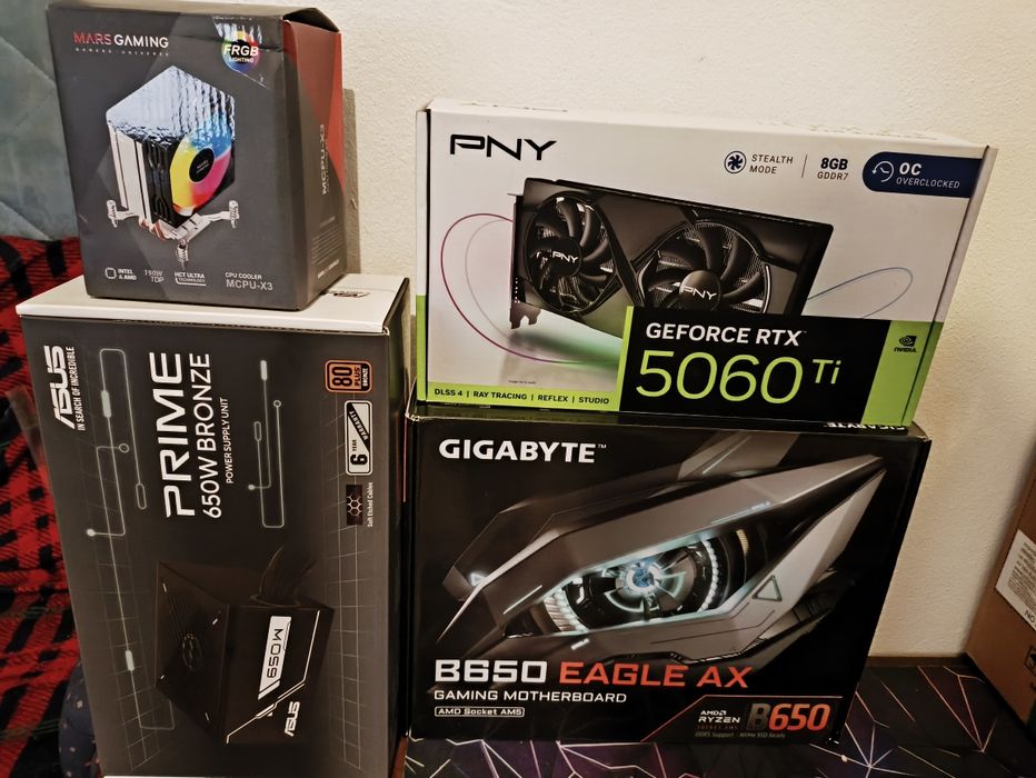 Computador Gaming AM5 | RTX 5060 Ti | Ryzen 7 8700F | 16GB DDR5 (Garantias)