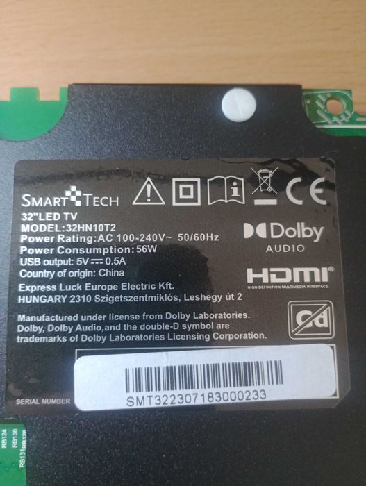 Placa TV Smart tech 32HN10T2