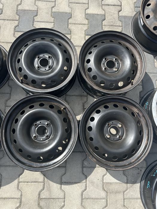 Felgi stalowe renault 4x100 6,5j x 16” et40 z czujnikami tpms komplet