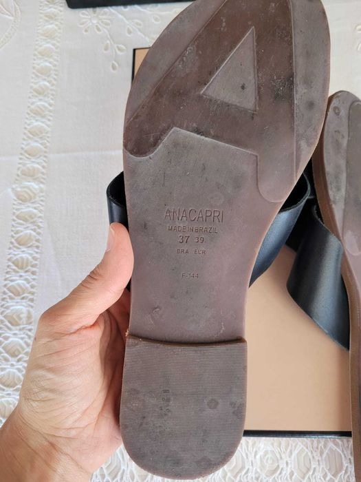 Sandália preta Anacapri