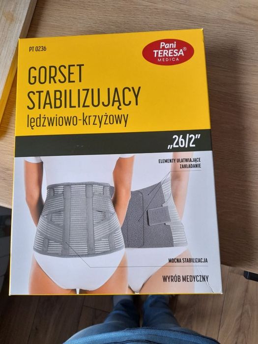 Gorset stabilizujacy nowy rozmiar XL