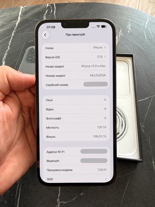 iPhone 13 Pro Max 128GB. Батарея 81%. Повний комлект.
