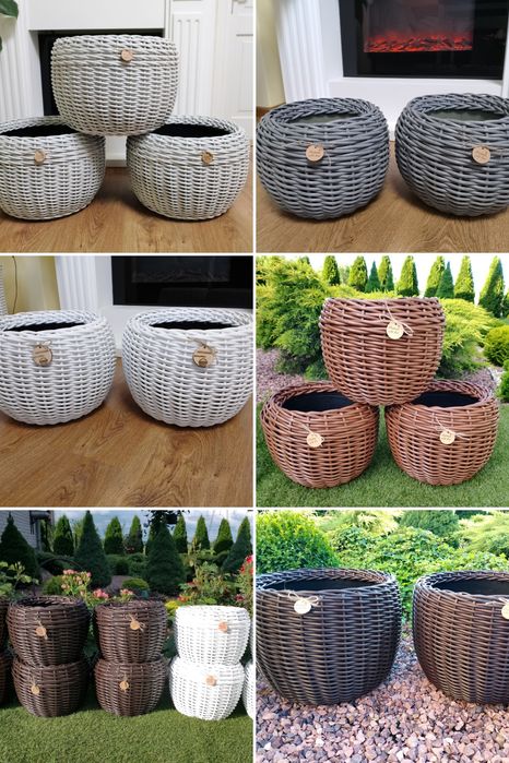 Кашпо з ротангу від 5 л