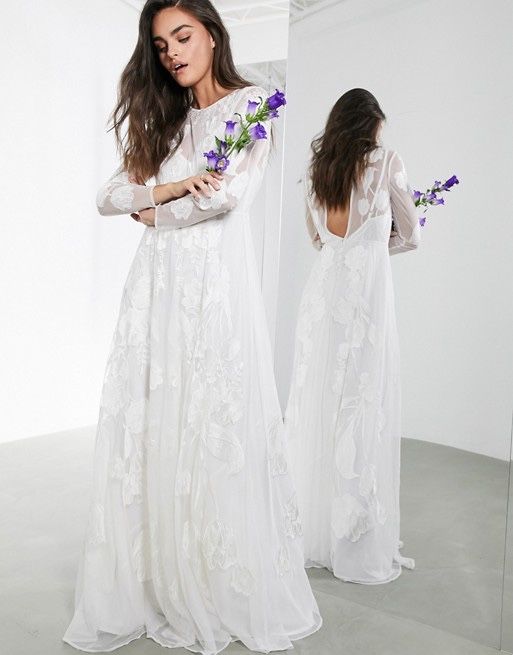 Suknia ślubna ASOS boho