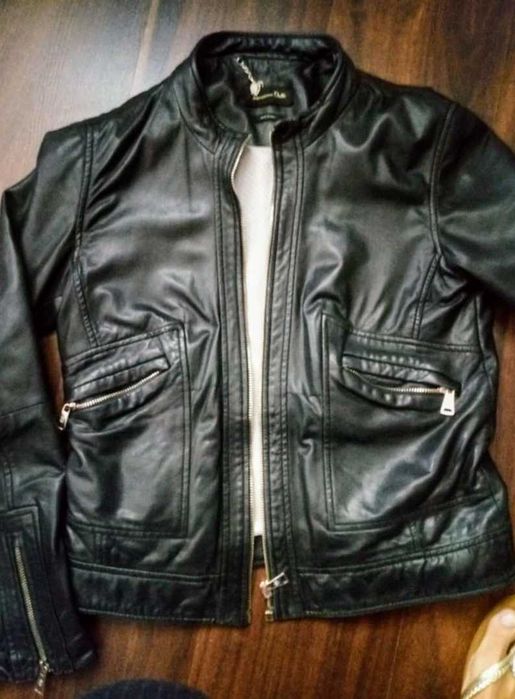 Skórzana kurtka Massimo Dutti