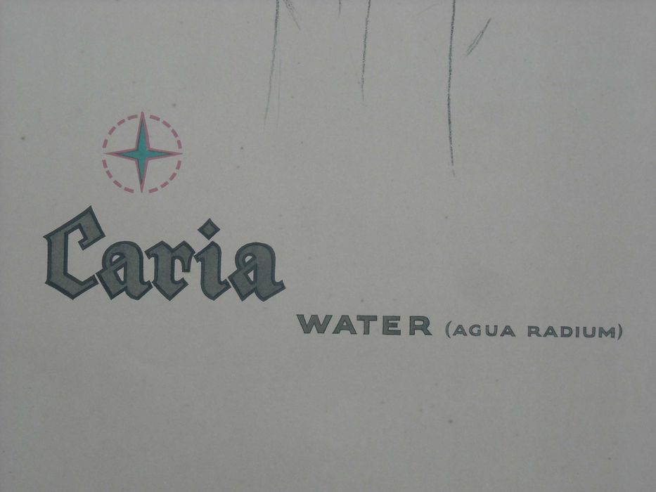 Cartaz Publicitário das Termas da Curia, Águas Radium