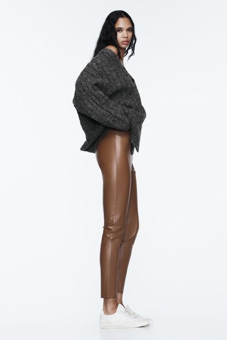 Лосини Zara оригінал! під шкіру на замшевій основі