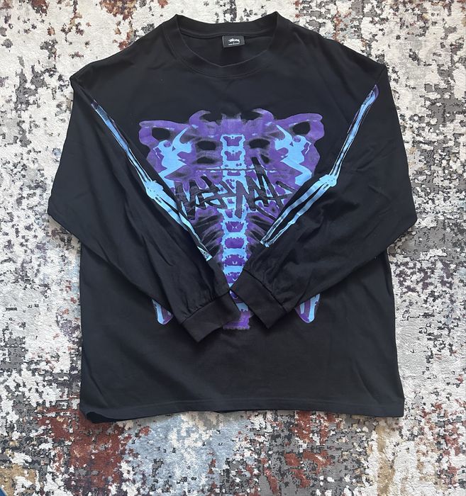 Лонгслив стуси чорний stussy