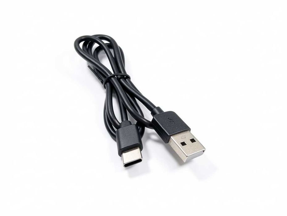 N255 Kabel USB Do USB Typ C Czarny Szybkie Ładowanie Transmisja Danych Przewód Do Telefonu Smartfona Tabletu Uniwersalny Wytrzymały Ładowarka 80cm