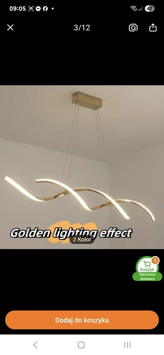 Lampa led do salonu . Posiadam 2 szt