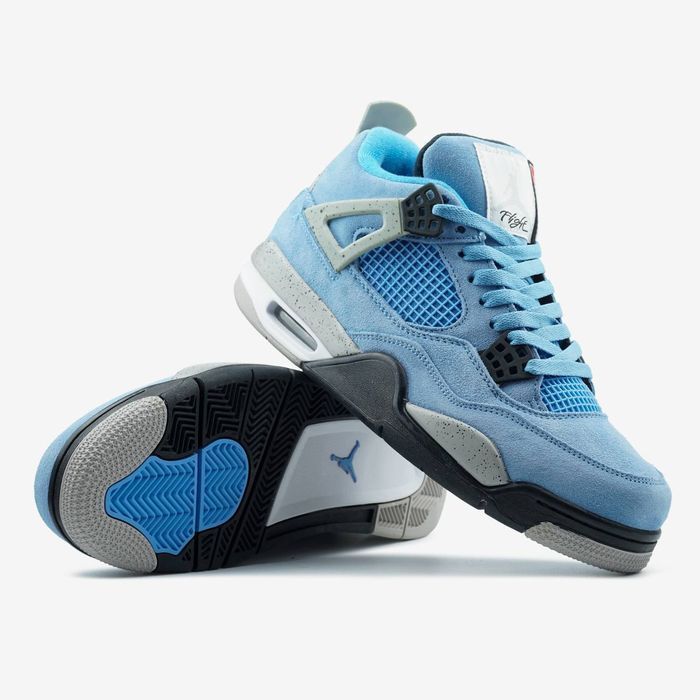 Кросівки чоловічі Nike Air Jordan 4 Retro University Blue. 36-45 р.