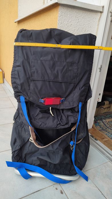 Bardzo lekki plecak na aluminiowym stelażu wys 76cm szer 40 cm