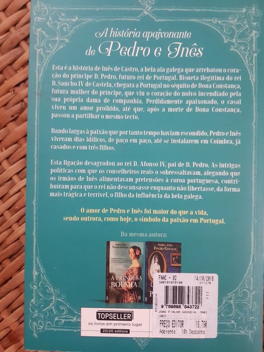 Livro Inês de Maaria João Fialho Gouveia