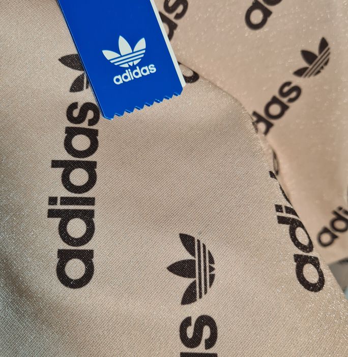Koszulka adidas plus size brokatowa logowana  xxl