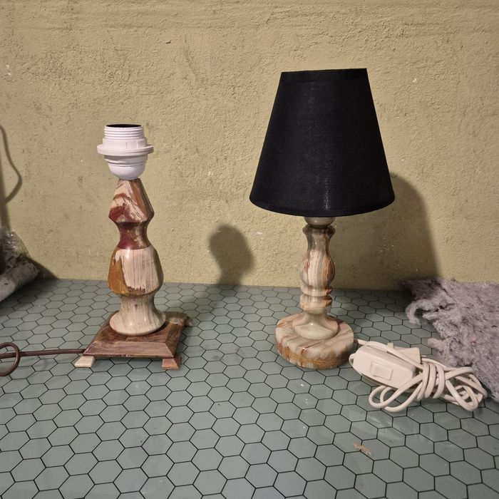 Lampki ze szlifowanego onyksu